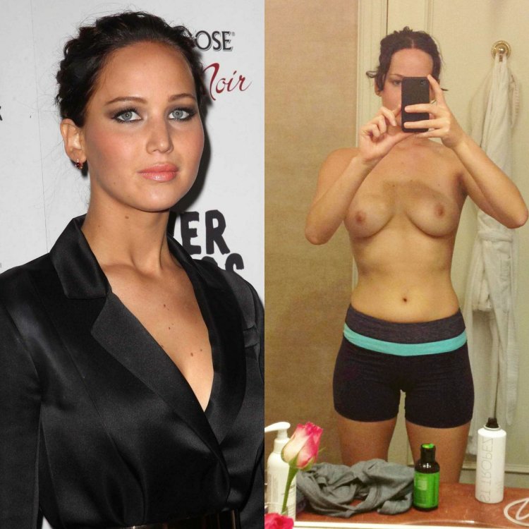 Naked, stripped Jennifer Lawrence