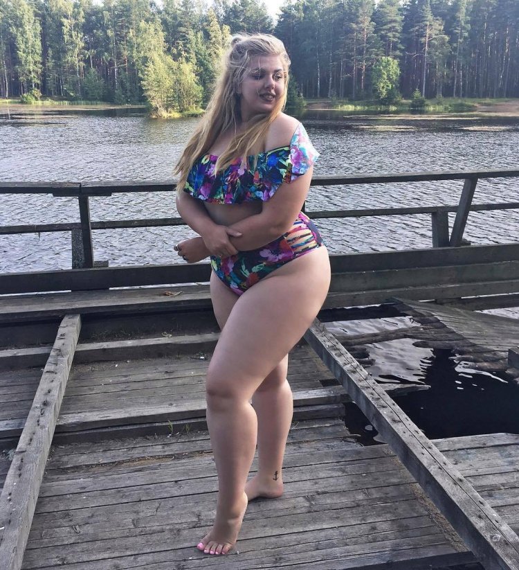 Catalina Gorsky in a swimsuit Model Plus