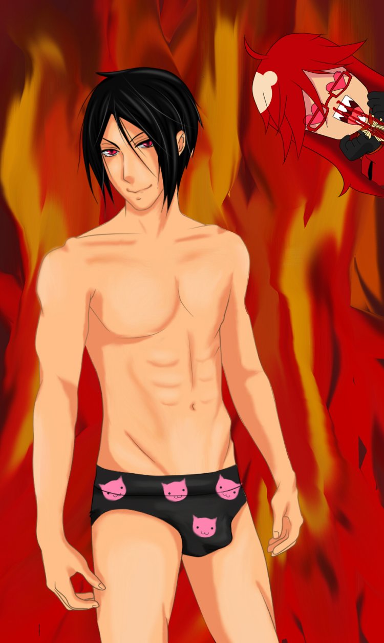 Sebastian Michaelis is semi -naked