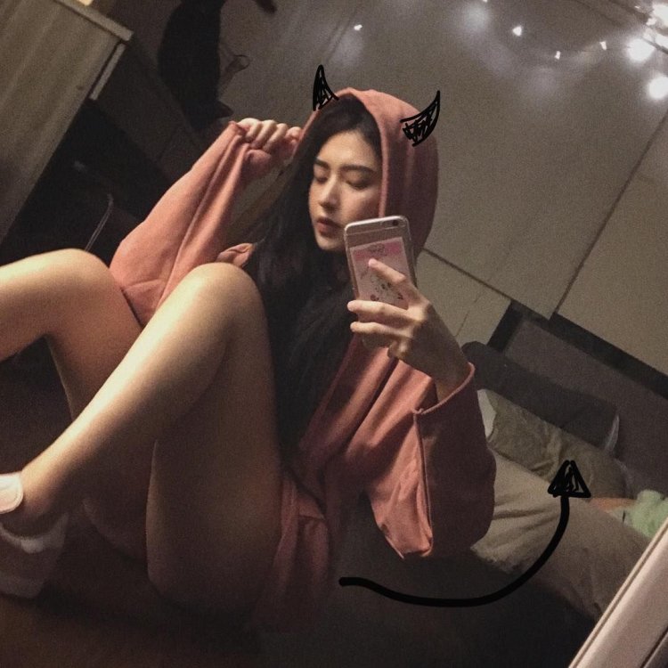 Girl Korean sexy selfie